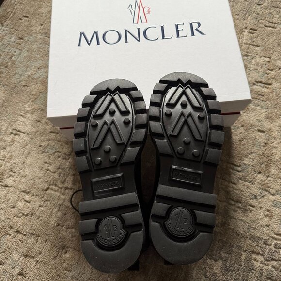 NWT/NIB Black Moncler Kickstream Low Rain Boots - size 8/38 - Picture 3 of 9